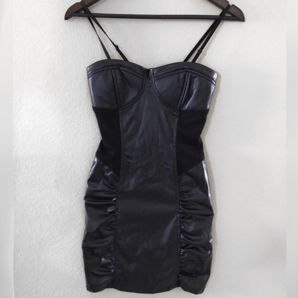 Forever 21 Faux Leather Club Dress